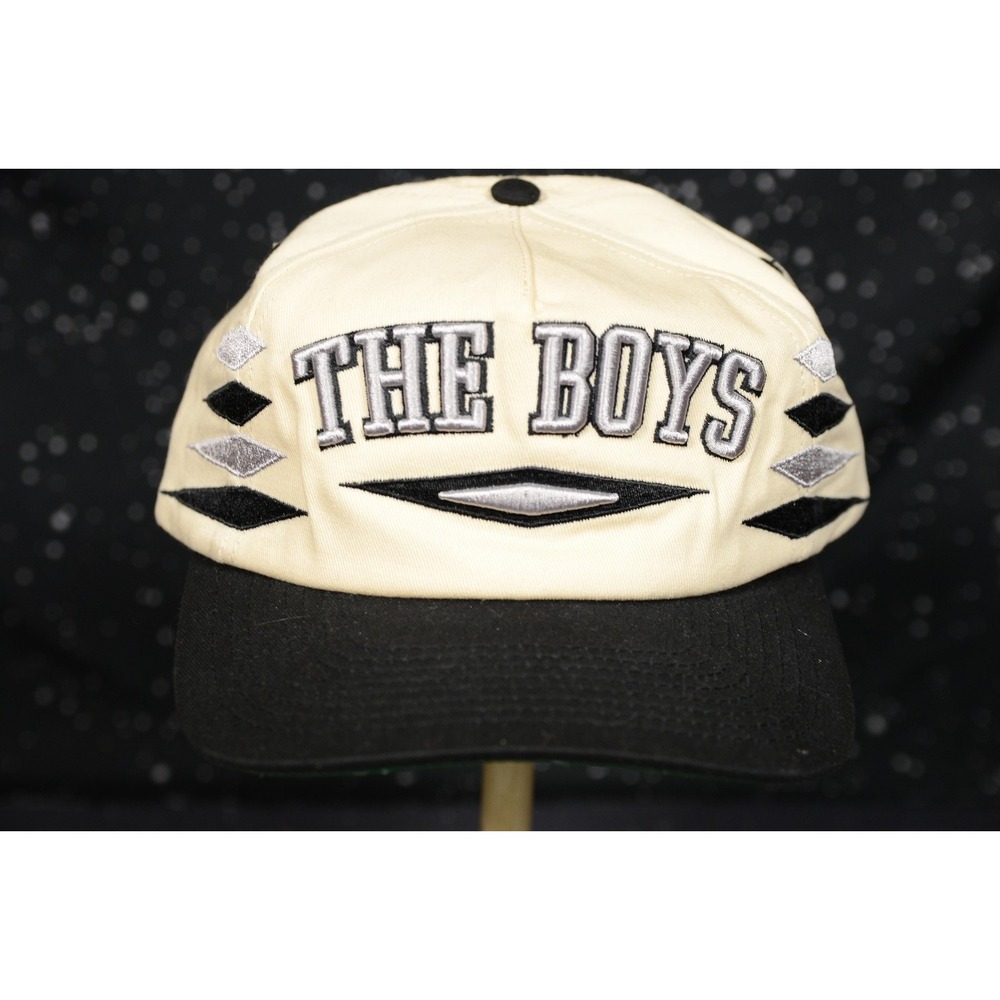 Barstool Sports The Boys Hat Cap Mens Off-White Black Snapback Embroidered